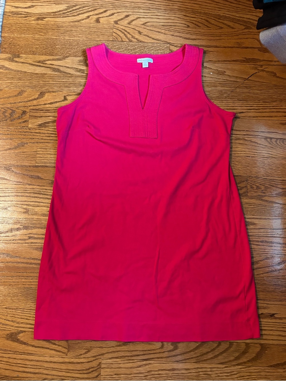 New York & Company Pink Sleeveless Split neck dress Women's XL
